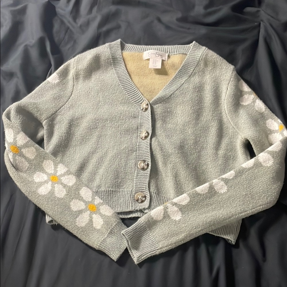 Women's Green Cardigan Sweater